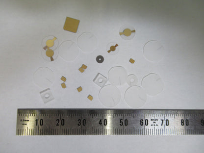 Lot Blanks Piezoelectric Quartz Crystal X-y-cut Gold Coated Piezo Sensor