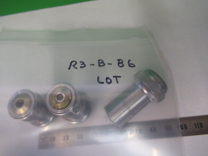 Lot 3 ea Objectives Spencer Lens Co. American Optical Co., one Eds Corp Microscope Part
