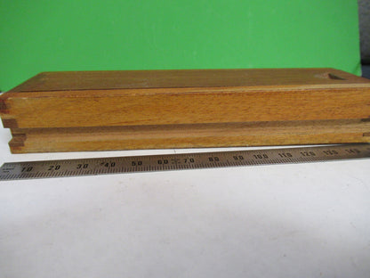 ANTIQUE ERNST LEITZ MINI WOOD BOX DRAWER MICROSCOPE PART AS PICTURED  X2-A-99