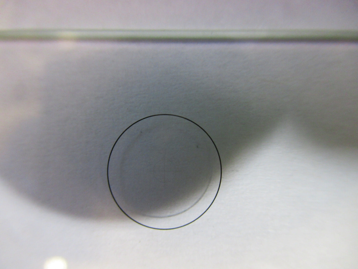 Carl Zeiss AG Germany Crosshair Reticle Lens Microscope Part