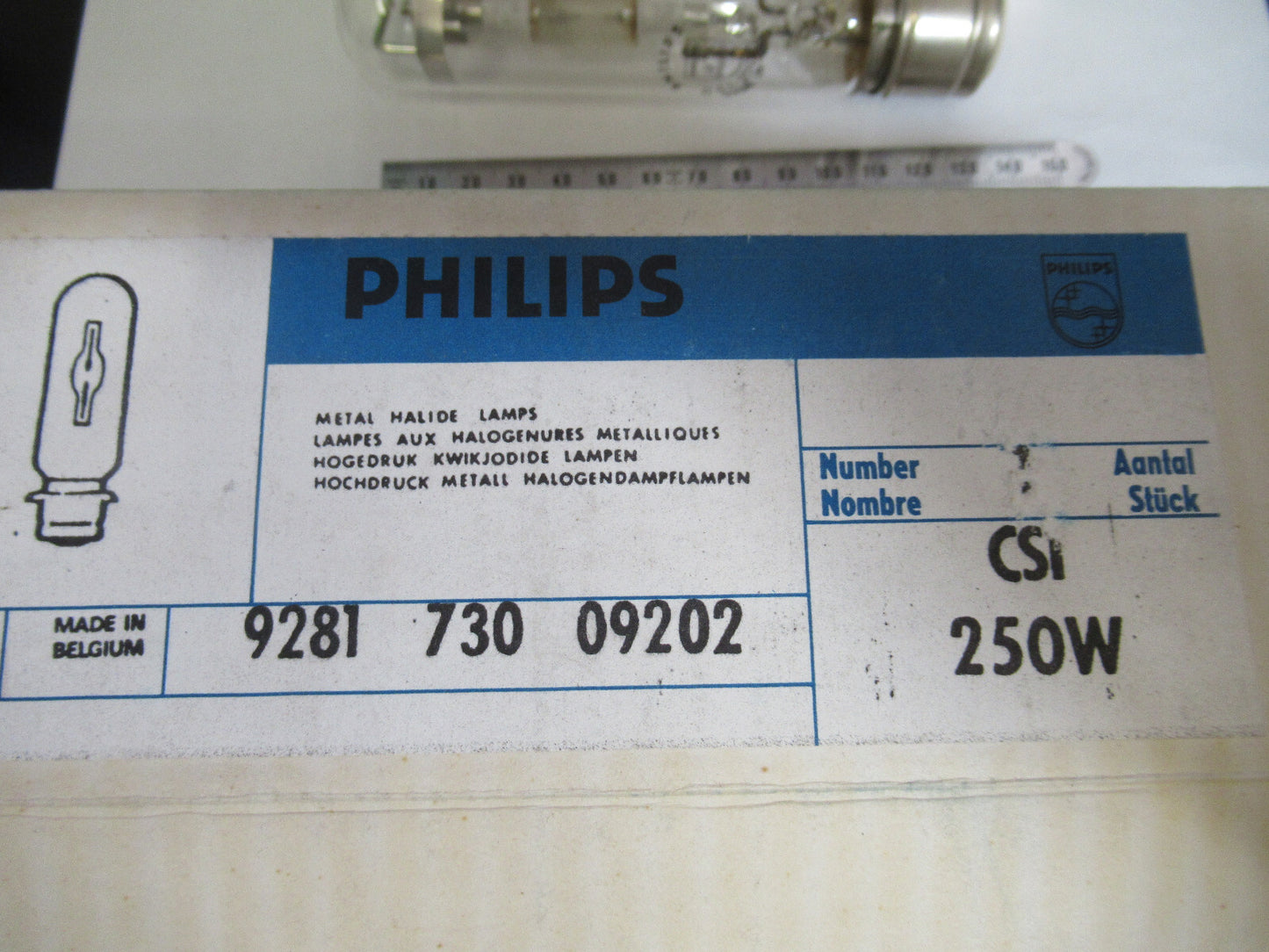 PHILIPS OPTICAL 250W SPECIAL BULB CSI LAMP OPTICS AS PICTURED S4-B-01