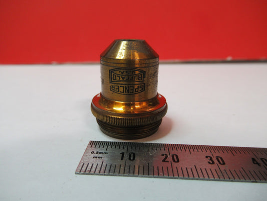 ANTIQUE BRASS SPENCER OBJECTIVE 48mm 2.2X MICROSCOPE PART AS PICTURED V7-A-78