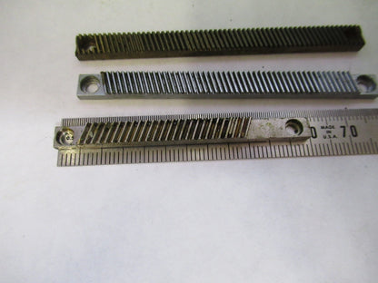 LOT 4 PIECES RACK GEAR BAUSCH LOMB AO SPENCER MICROSCOPE PART AS PICTURE U8-A-37