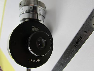 Microscope Part Eyepiece Wild Filar 15X Swiss Optics