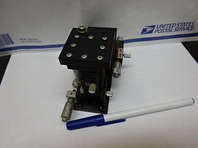 OPTICAL SIGMA KOKI STAGE ROTATION XYZ MICROMETER LASER OPTICS AS IS #82-08-A