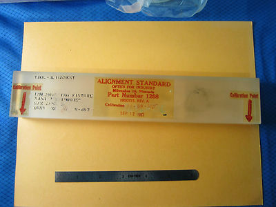 Optical Alignment Standard Nasa Vintage 1963 Collectable Optics