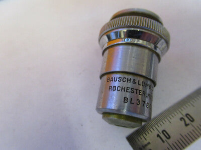 VINTAGE BAUSCH LOMB 10X OBJEKTIVE OPTIK MIKROSKOPTEIL WIE ABGEBILDET P4-A-88