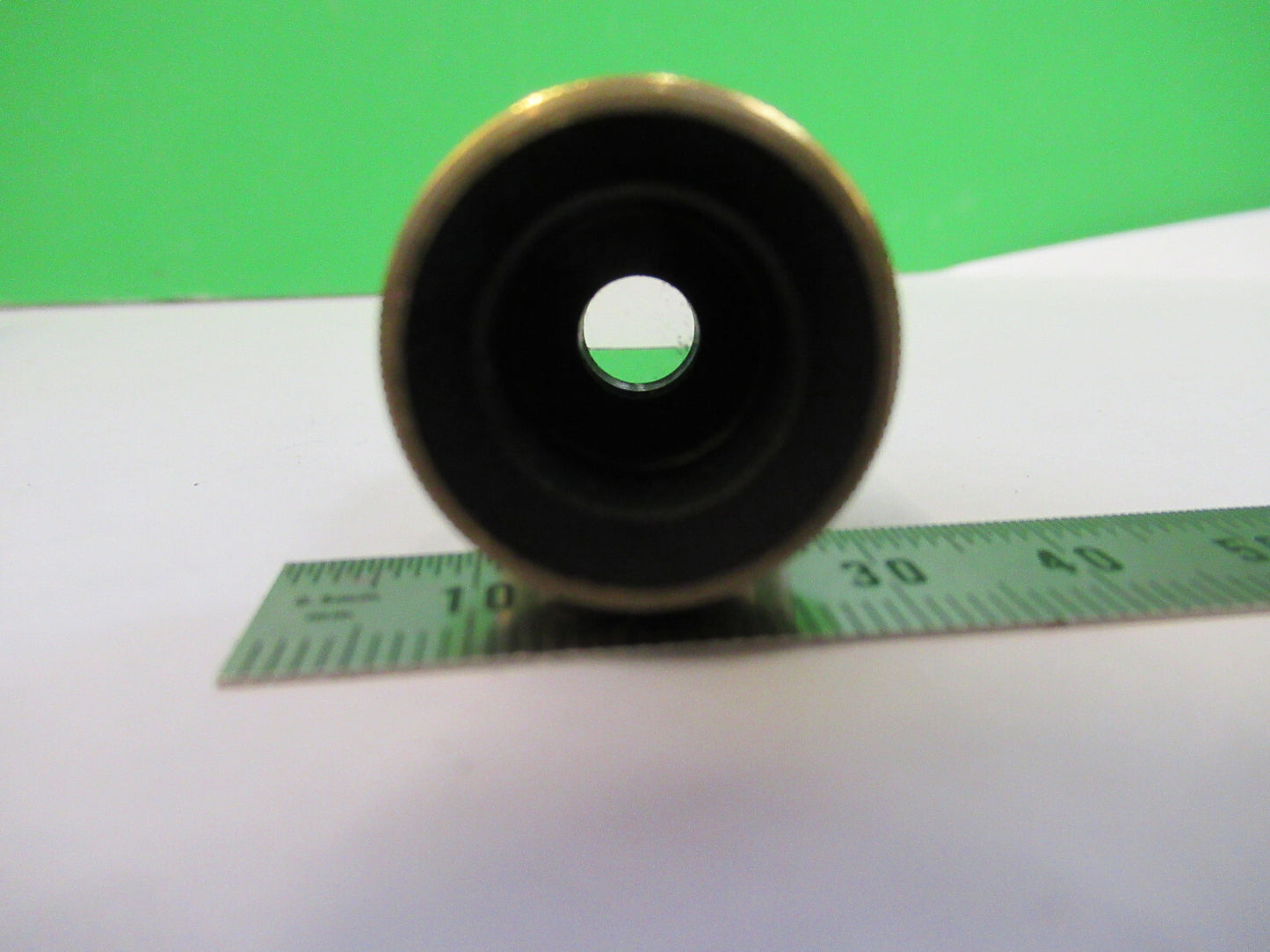 ED MESSTER ANTIQUE BRASS OBJECTIVE MICROSCOPE PART OPTICS AS PICTURED X6-A-86