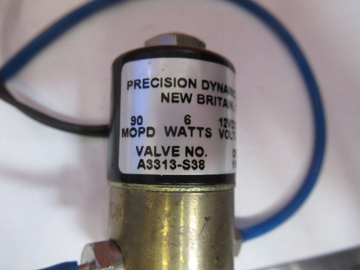 ELECTRIC SOLENOID AIR VALVE PRECISION DYNAMICS CONTROL FLOW AS IS H9-B-25