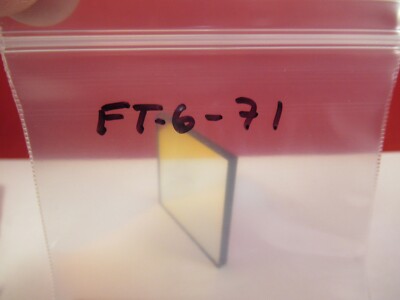 OPTICAL GLASS PLATE FILTER OPTICS AS PICTURED &FT-6-71