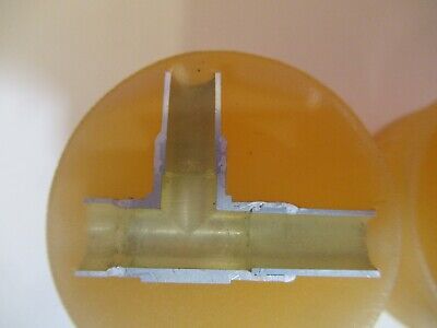 Lot 2 ea METALLOGRAPHIC METAL CROSS SECTION SPECIMEN MICROSCOPY SAMPLE &A7-A-17
