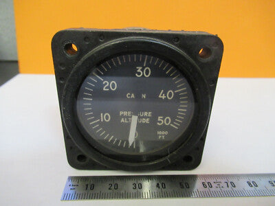 Indicator Pressure Altitude Grumman Kollsman Aircraft Instrument as pic