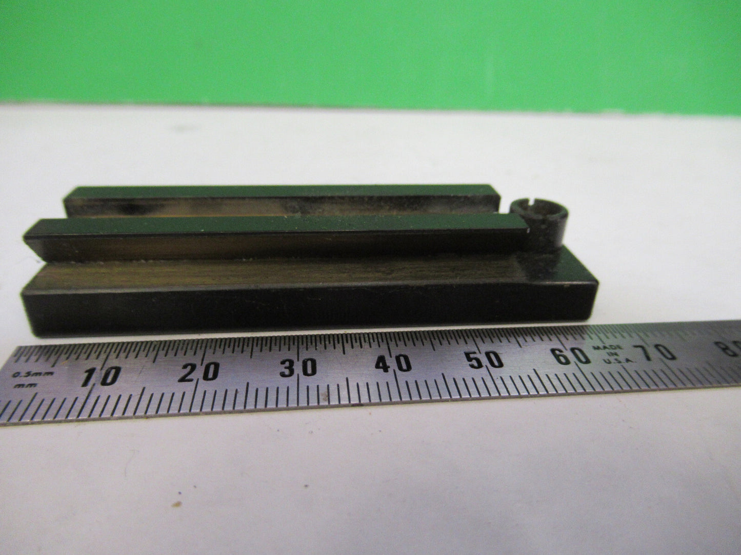 ANTIQUE BAUSCH LOMB DOVETAIL BRASS MICROSCOPE PART AS PICTURED S7-A-11