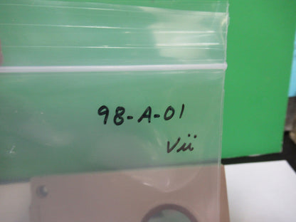 OPTICAL GLASS PRISM MOUNTED [chipped] MICROSCOPE OPTICS PART AS PICTURED 98-A-01