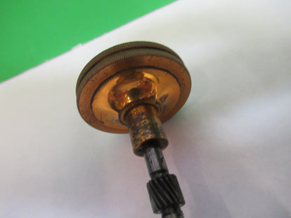 ANTIQUE BAUSCH LOMB BRASS KNOBS ASSEMBLY MICROSCOPE PART AS PICTURED  V1-A-13