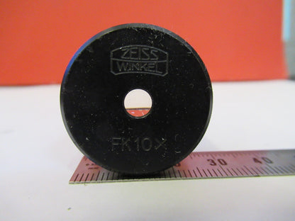 RARE CARL ZEISS FK10X EYEPIECE OPTICS MICROSCOPE PART AS PICTURED V8-B-73