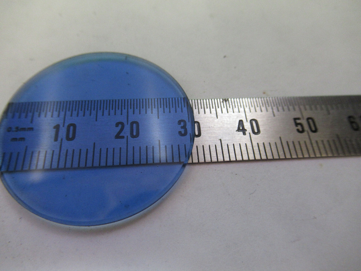 Glass Blue Filter for Antique Emil Busch A.g. Microscope Part