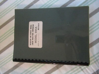 Collectable Rare Tracor 895A Phase Comp Frequency Std Manual 1970 AS Pic