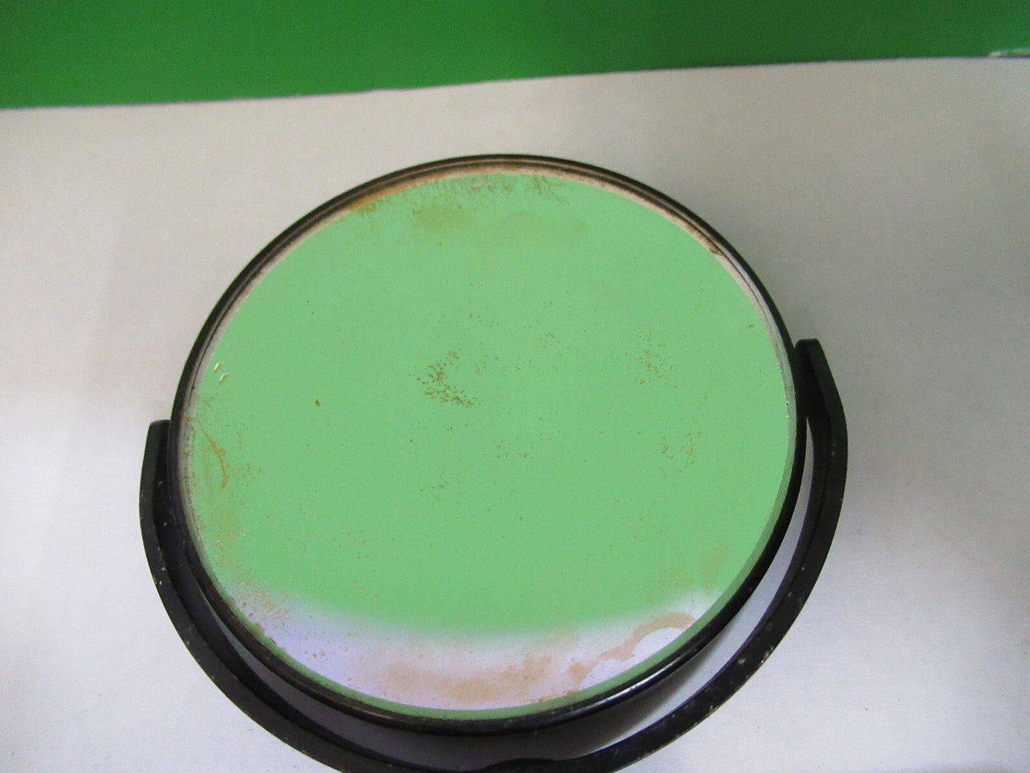ANTIQUE BAUSCH LOMB MIRROR ASSEMBLY OPTICS MICROSCOPE PART AS PICTURED Z7-A-23