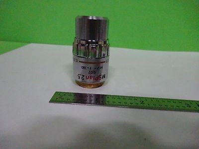 Microscope Part Olympus Japan Dic Objective MSPlan 2.5X Optics BH2 B