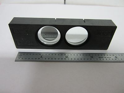 MICROSCOPE FILTER SLIDE NIKON JAPAN ND32 OPTICS AS IS BIN#K8-26