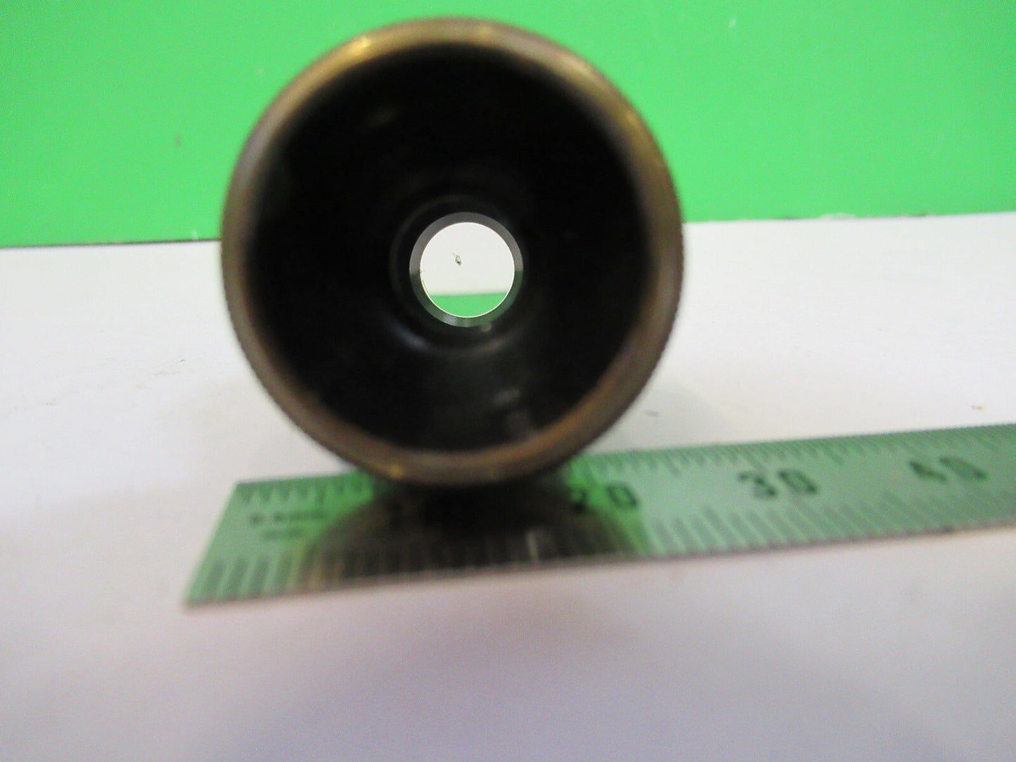 ANTIQUE BAUSCH LOMB BRASS OBJECTIVE 16mm MICROSCOPE PART AS PICTURED #R9-B-18