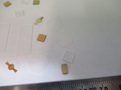 Lot Blanks Piezoelectric Quartz Crystal X-y-cut Gold Coated Piezo Sensor