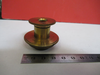 ANTIQUE BRASS UK CONDENSER BECK POLARIZER POL MICROSCOPE AS PICTURED &F8-A-57
