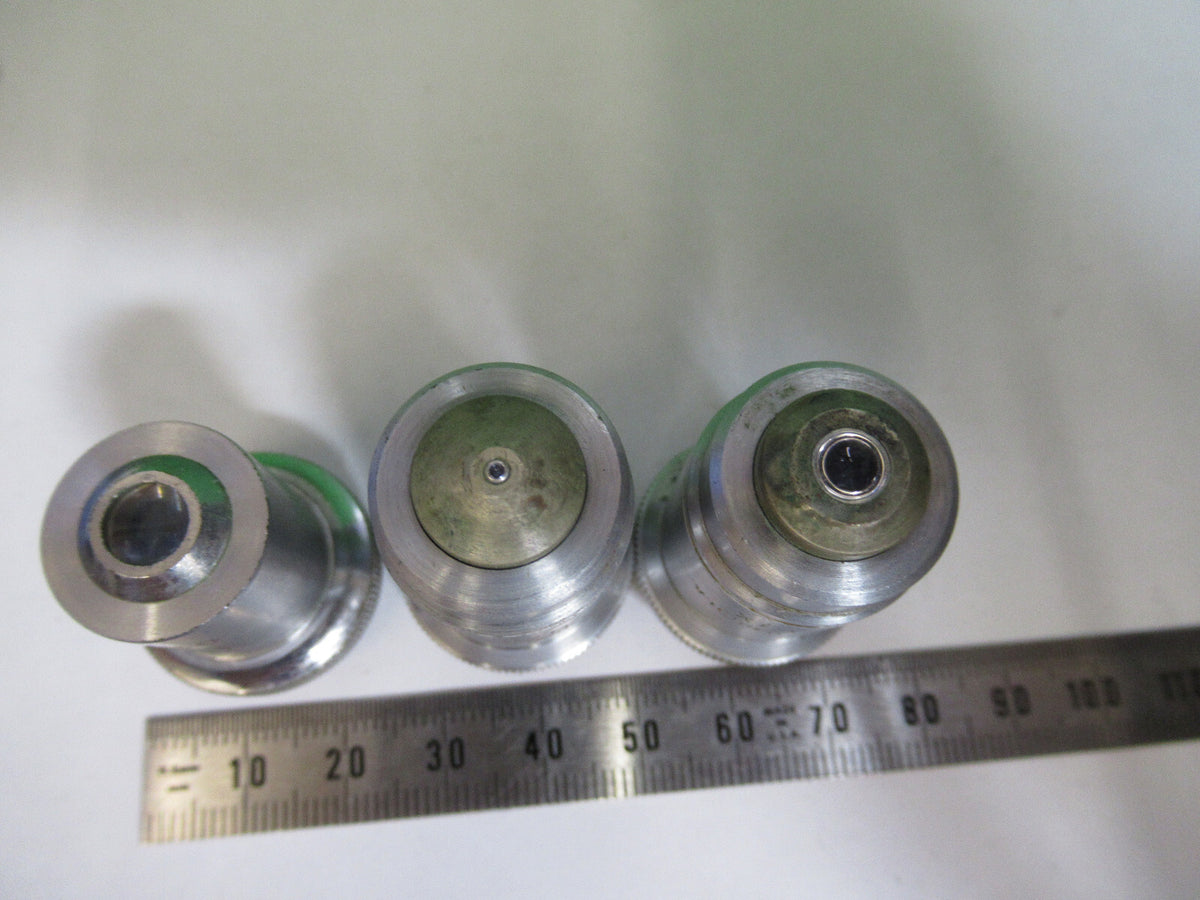 Lot 3 Ea Bausch & Lomb Kyowa Objectives Microscope Part