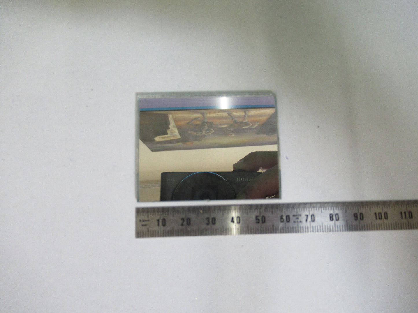OPTICAL  FLAT MIRROR OPTICS AS IS #Z5-A-58