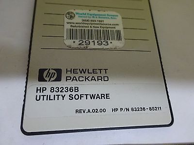 HP HEWLETT PACKARD 83236B UTILITY SOFTWARE PCMCIA CARD AS IS BIN#X2-09
