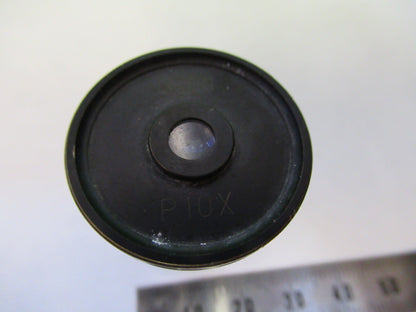 OLYMPUS JAPAN OIC P10X EYEPIECE LENS MICROSCOPE PART AS PICTURED S1-B-23