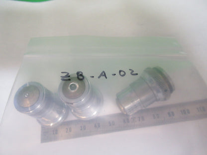 Lot Spencer Lens Co. Objective 10X 43X 97X Microscope Part Optics American Optical Co