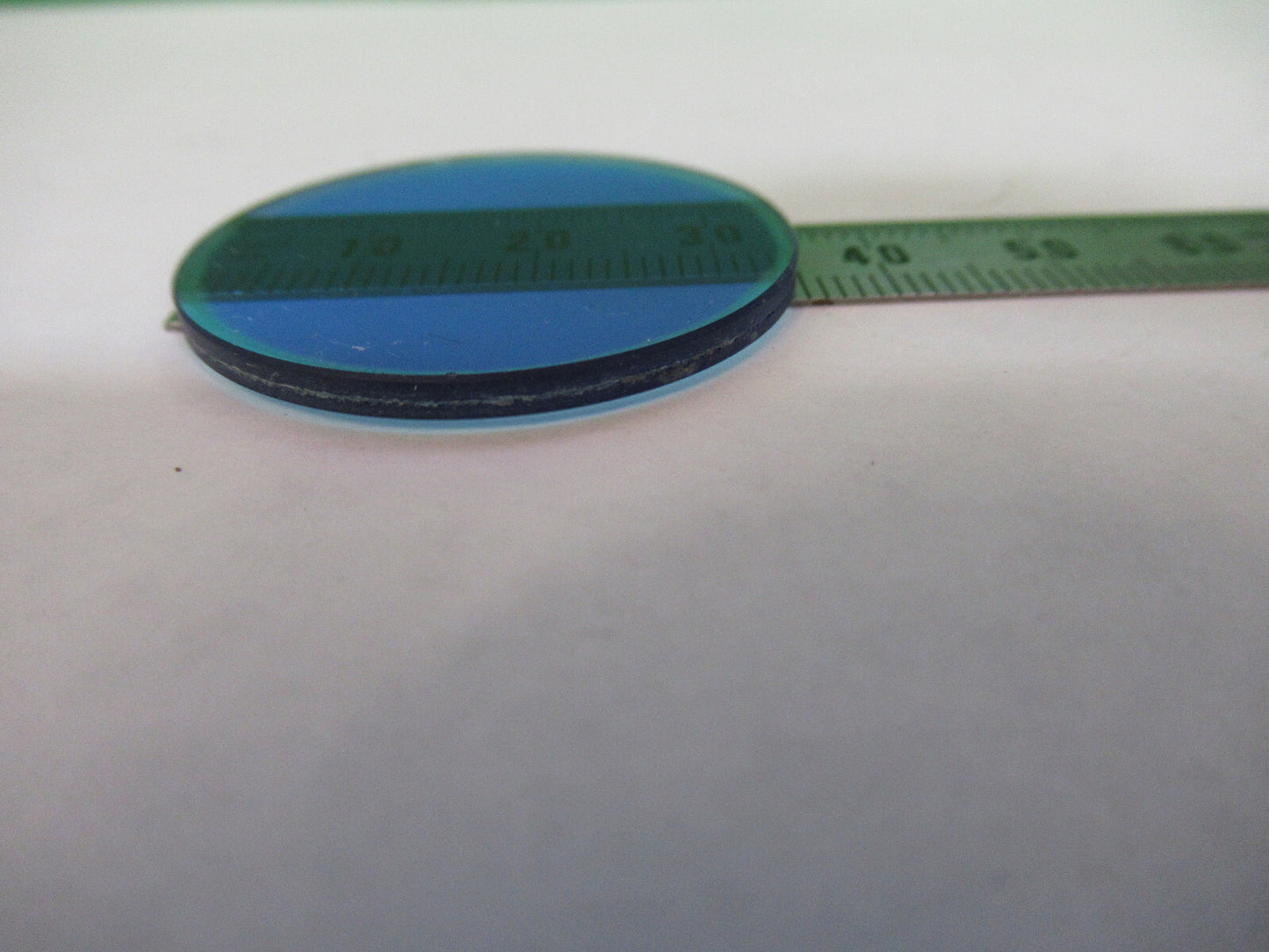 OLD LEITZ WETZLAR BLUE GLASS FILTER OPTICS MICROSCOPE PART AS PICTURED X4-A-42