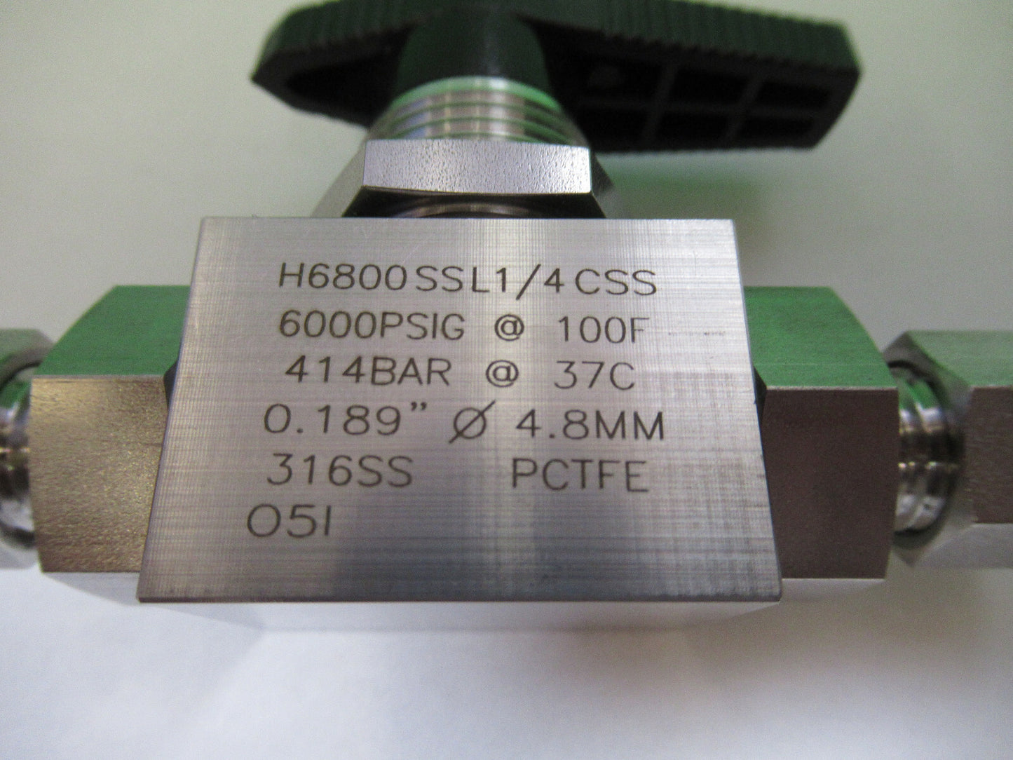 Ham-let High Pressure 6000 Psi Valve Stainless Steel 316