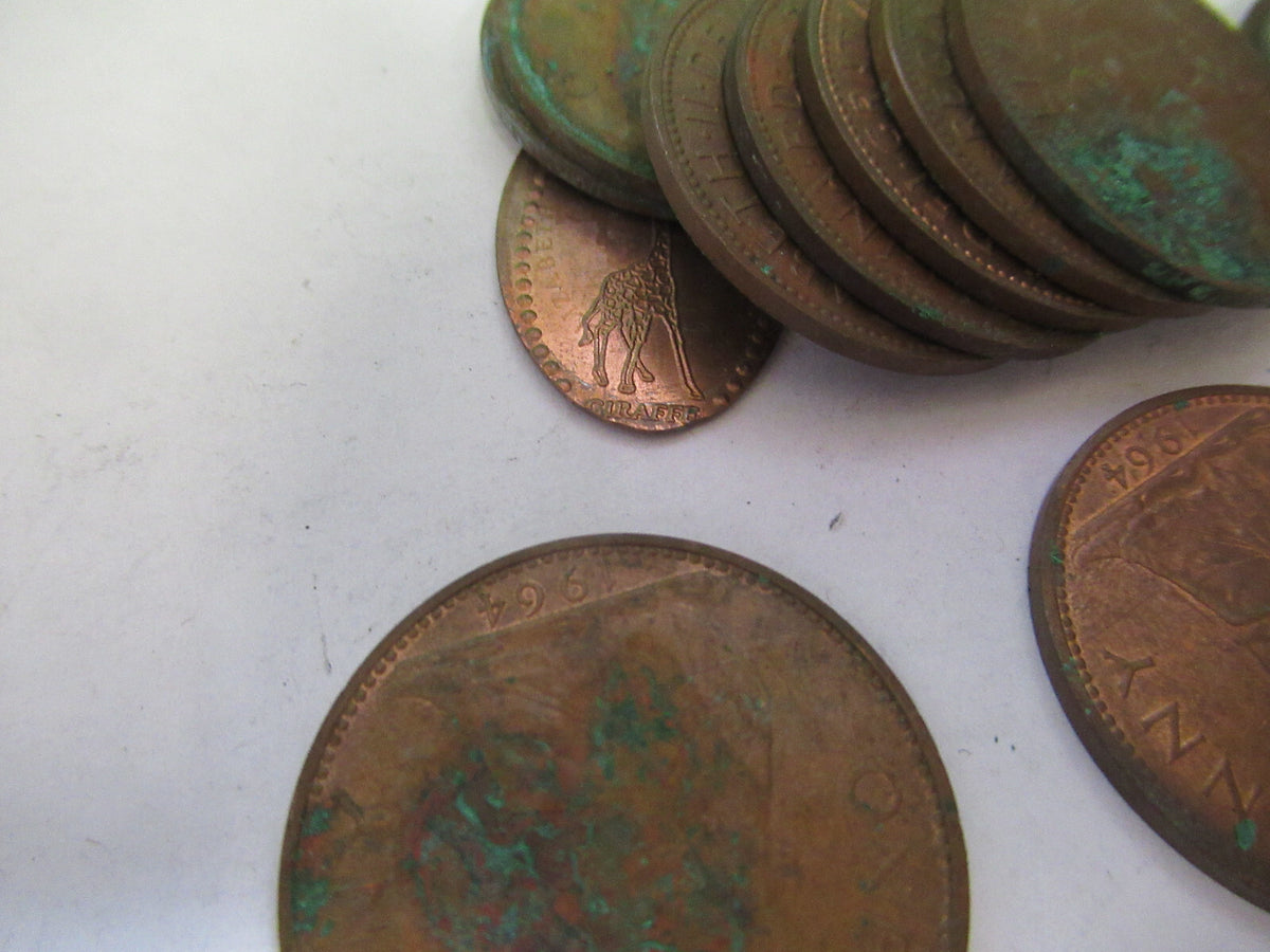 Large Collection Coins Assortment Copper Unknown