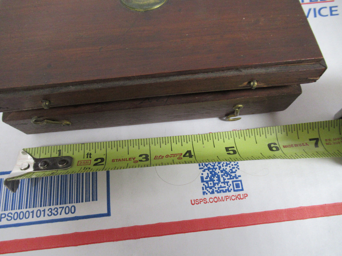 ANTIQUE CARY GOULD circa 1830 BRASS MICROSCOPE + CASE AS PICTURED &W7-B-40