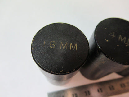 LOT 3 EA BRASS OBJECTIVE CANISTERS SPENCER MICROSCOPE PART AS PICTURED #H9-C-27