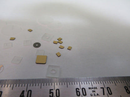 Lot Blanks Piezoelectric Quartz Crystal X-y-cut Gold Coated Piezo Sensor