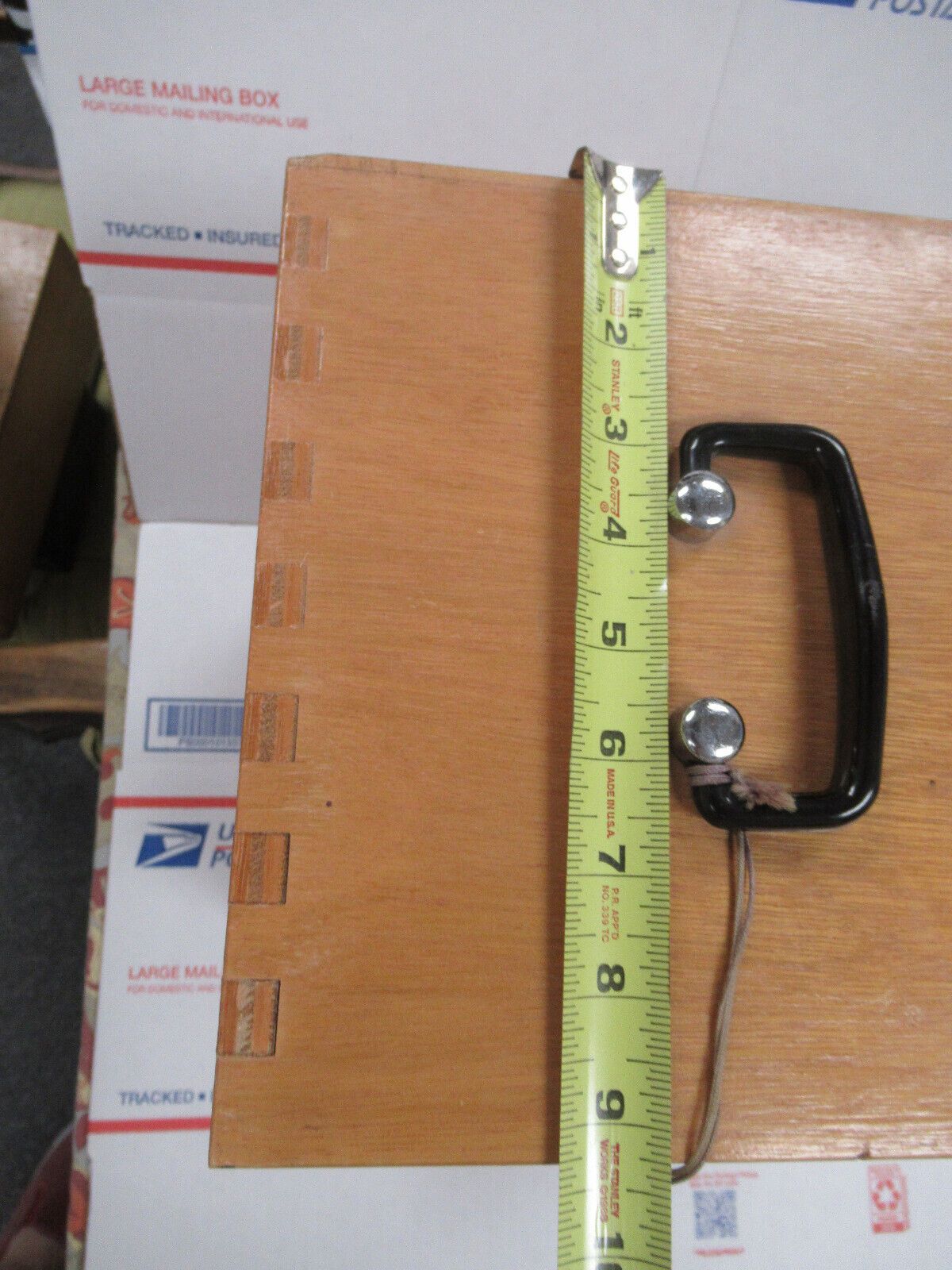 EMPTY OLYMPUS JAPAN WOOD CABINET BOX MICROSCOPE PART AS PICTURED &TA-4