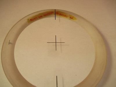 Optical Target Crosshair Collimator Fused silica Optics