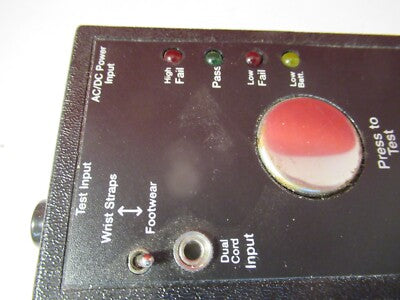 ESD TESTER PMT-872A WRIST STRAP FOOTWEAR CHECKER STATIC AS PICTURED &8-B-43