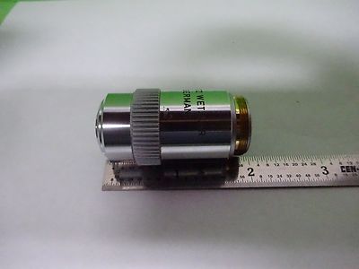 MICROSCOPE PART LEITZ GERMANY OBJECTIVE 10X 170- FLUOTAR OPTICS AS IS BIN#W7-93