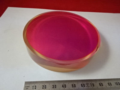 Optical Flat Zerodur 3" Dia Dichroic Mirror [two pinholes] Laser Optics