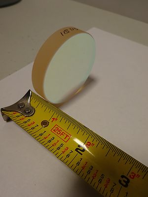 OPTICAL ZERODUR 2" DIAMETER DICHROIC MIRROR FLAT LASER OPTICS AS IS BIN#TA-1-1-S