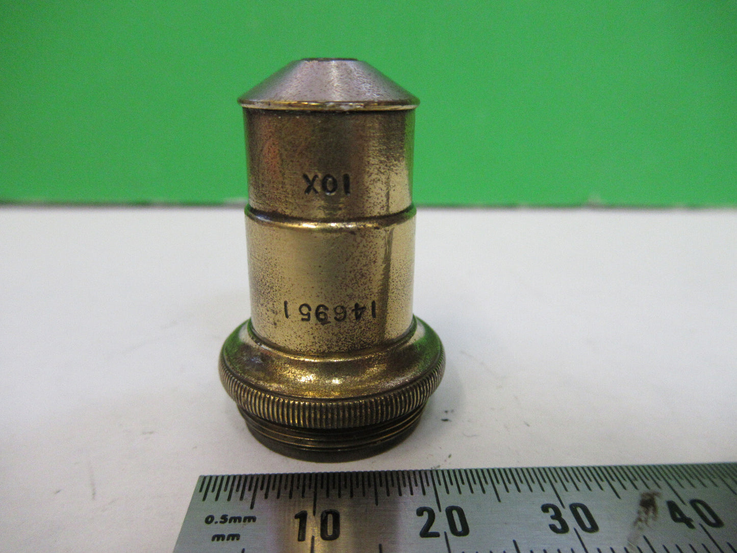For Parts ANTIQUE SPENCER BRASS OBJECTIVE MICROSCOPE PART AS PICTURED G8-A-21