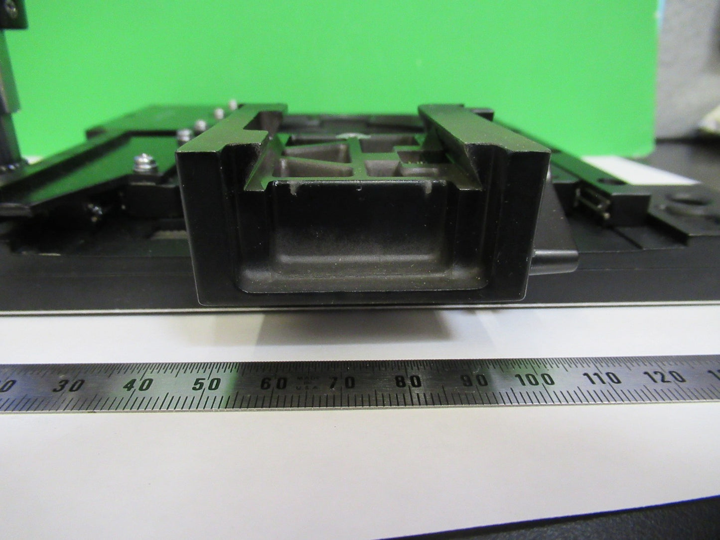 OLYMPUS JAPAN XY STAGE TABLE MICROSCOPE PART AS PICTURED T4-B-08