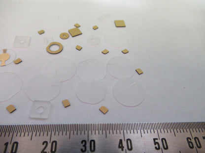 Lot Blanks Piezoelectric Quartz Crystal X-y-cut Gold Coated Piezo Sensor