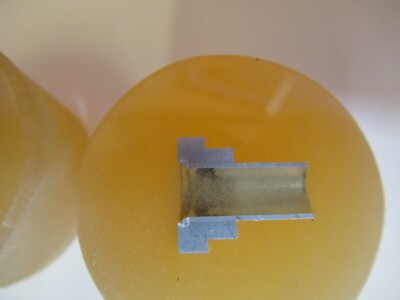 Los 2 Stück METALLOGRAPHISCHES METALLQUERSCHNITTPROBE MIKROSKOPISCHE PROBE &amp;A7-A-23