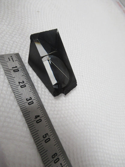 MICROSCOPE PART OLYMPUS JAPAN GLASS PRISM HEAD OPTICS AS PICTURED BIN#W1-A-73
